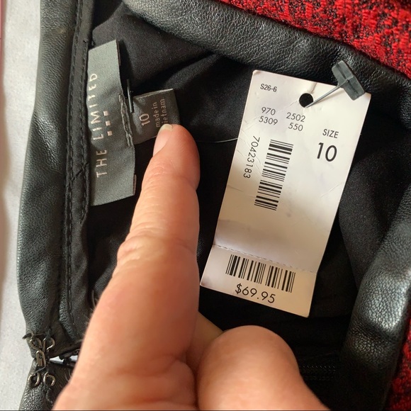 The limited look of tweed skirt with lining - Picture 8 of 11